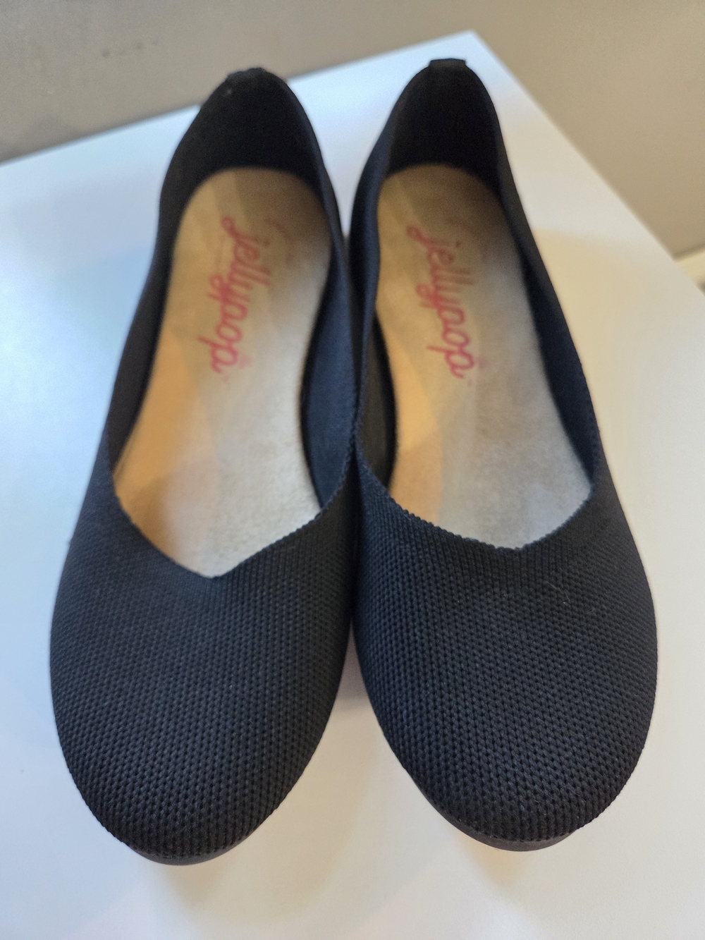 Black Knit Ballet Flats